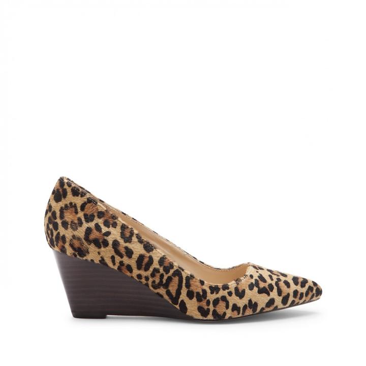 Sole Society Sole Society Juli Mid Heel Wedge - Leopard-9