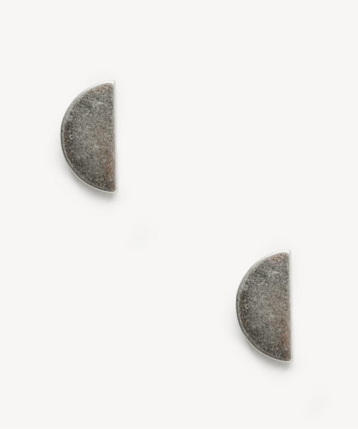 Sole Society Women's Disc Studs Worn Silver One Size From Sole Society