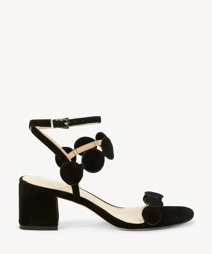 Sole Society Sole Society Shea Strappy Heeled Sandals Black Size 11 Suede