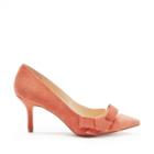 Sole Society Sole Society Jensine Suede Mid Heel Pump - Ocean Coral-7