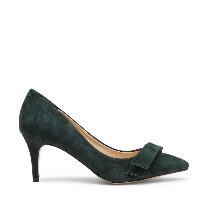 Sole Society Sole Society Peyton Bow Pointed Toe Pump - Dark Green