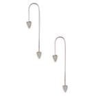 Sole Society Sole Society Pave Dagger Front To Back Earring