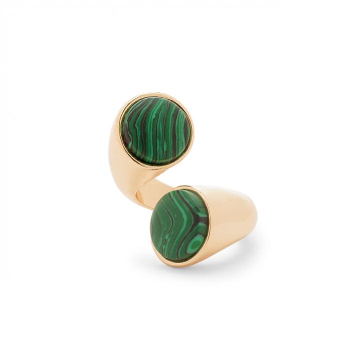 Sole Society Sole Society Modern Stone Statement Ring - Gold-size 7
