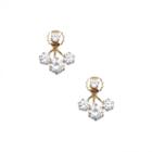 Sole Society Sole Society Front To Back Trio Studs - Crystal-one Size