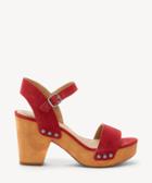 Lucky Brand Lucky Brand Women's Trisa Platform Sandals Sb Red Size 5 Suede From Sole Society