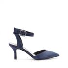 Sole Society Sole Society Olyvia Halo Ankle Strap Pump - Navy-5