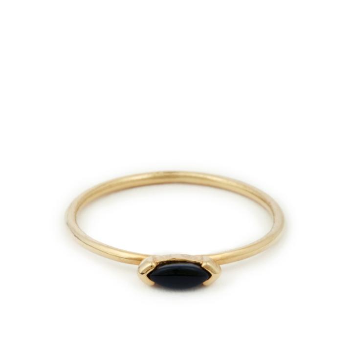 Sole Society Sole Society Petite Stone Ring - Black