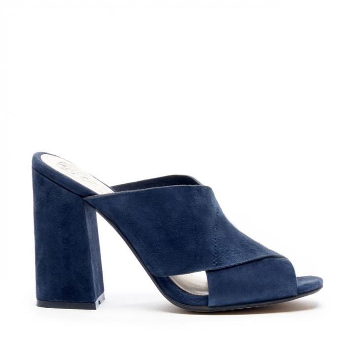 Vince Camuto Vince Camuto Jevan Criss Cross Heeled Slide - Dark Navy-6
