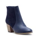 Sole Society Sole Society Chris Mixed Materials Bootie - Dark Navy-5.5