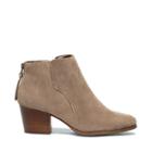 Sole Society Women's River Ankle Bootie Taupe Size 5 Nubuck Leather From Sole Society