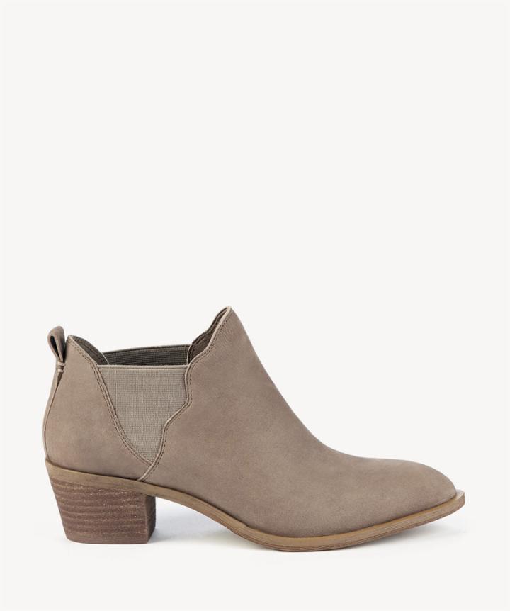 Sole Society Sole Society Nancy Scalloped Gore Bootie Taupe Size 5 Leather