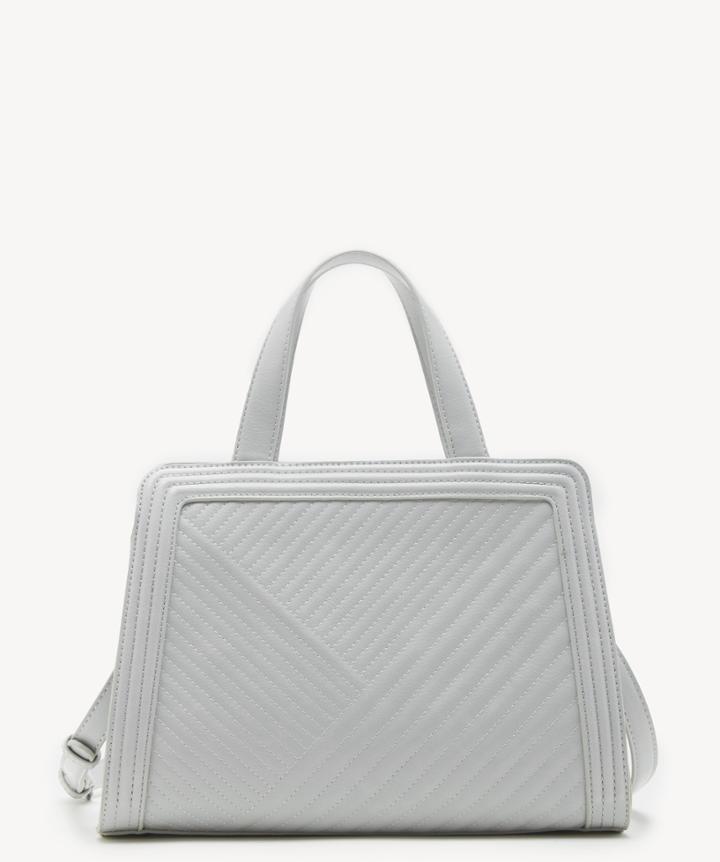 Sole Society Women's Aisln Satchel Vegan In Color: Lt Grey Bag Vegan Leather From Sole Society