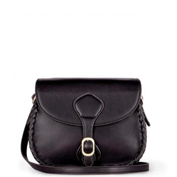 Sole Society Sole Society Duncan Braided Saddle Bag - Black-one Size