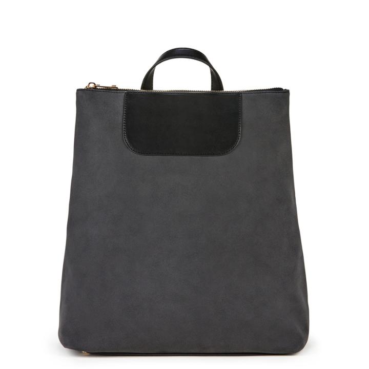 Sole Society Sole Society Casanova Mixed Material Backpack - Black