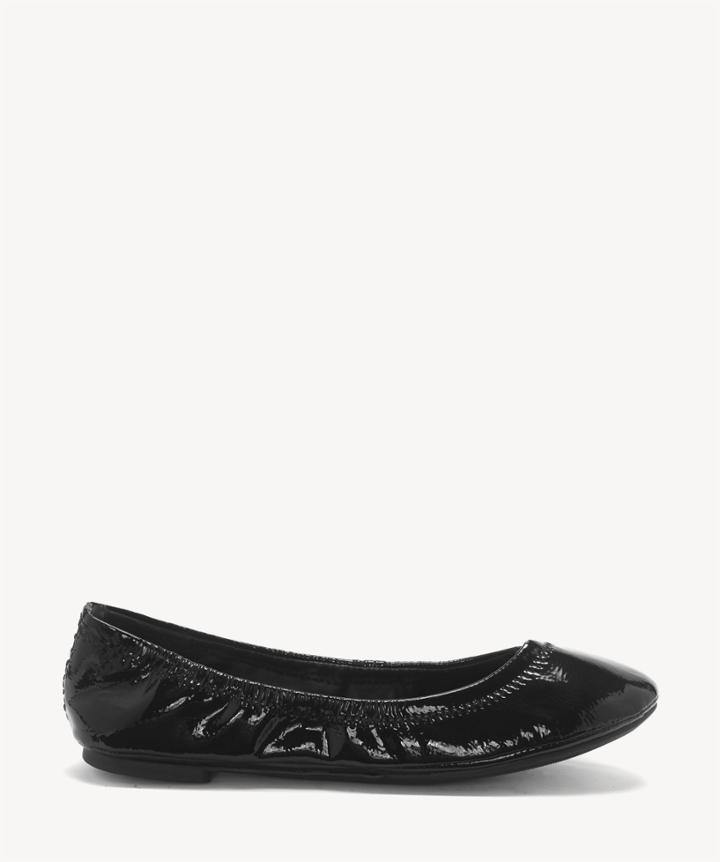 Lucky Brand Lucky Brand Emmie Foldable Ballet Flat - Black Hami Mirror-6