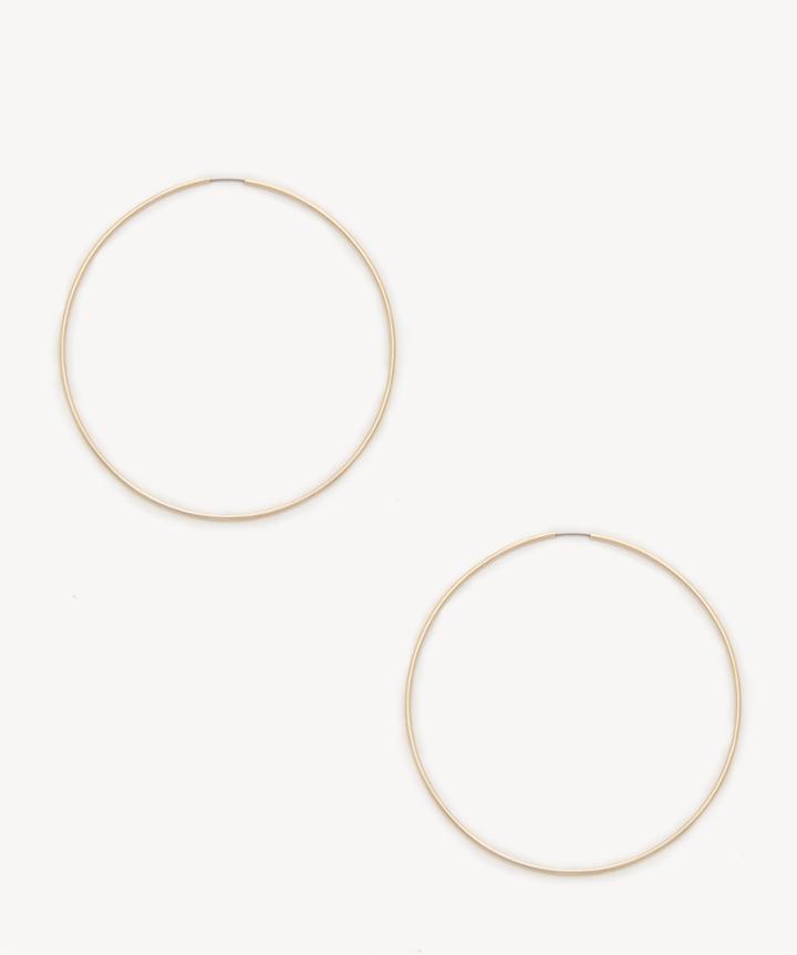 Sole Society Sole Society Dainty Oversize Hoop Earrings Gold One Size Os