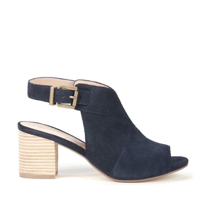 Sole Society Sole Society Zuma Block Heel Sandal - Ink Navy-5