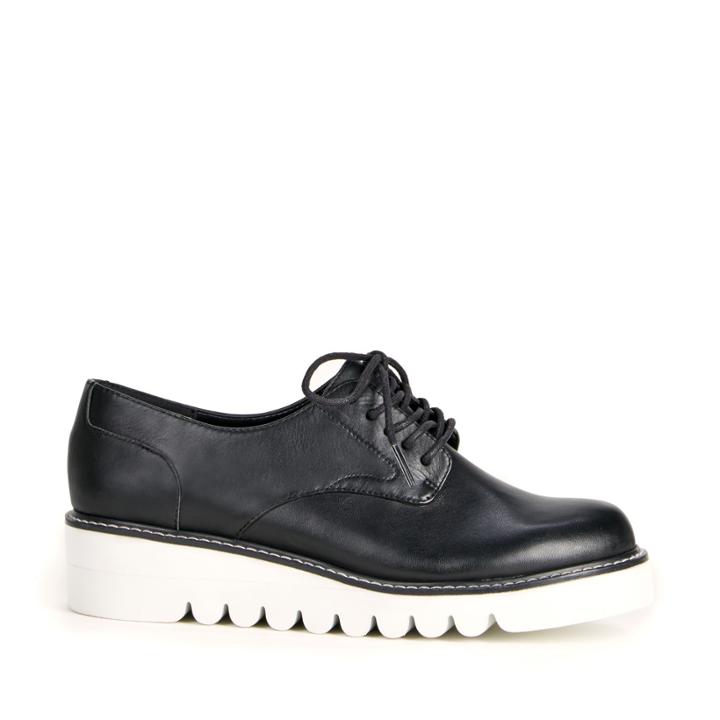 Sole Society Sole Society Kennedy Lace-up Flatform - Black