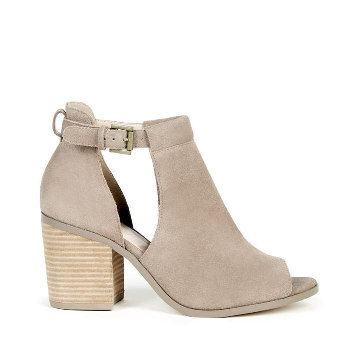 Sole Society Sole Society Ferris Block Heel Sandal - Taupe