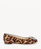 Sole Society Sole Society Pamella Embellished Flats Leopard Size 5 Haircalf
