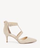 Sole Society Sole Society Edelyn T Strap Pumps Tapioca Size 5 Suede