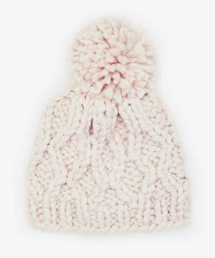 Sole Society Women's Chunky Beanie Hat Blush One Size Acrylic From Sole Society