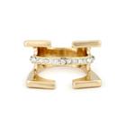 Sole Society Sole Society Cutout Pave Ring - Gold