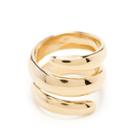 Sole Society Sole Society Plated Wrap Around Ring - Gold-one Size