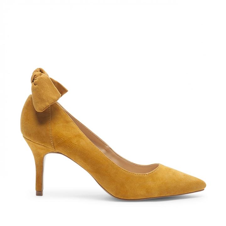 Sole Society Sole Society Mabel Back Bow Pump - Mustard-8.5