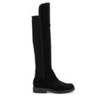 Sole Society Sole Society Juno Faux Shearling Stretch Boot - Black