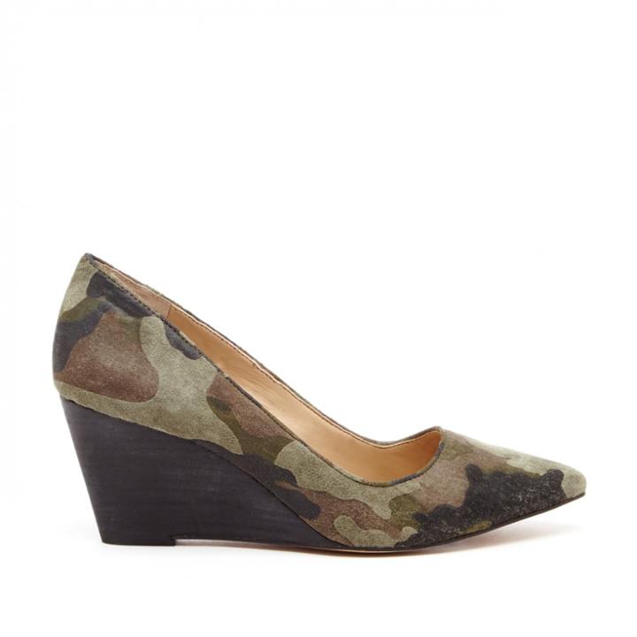 Sole Society Sole Society Juli Mid Heel Wedge - Cadet Multi-6.5