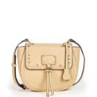 Sole Society Sole Society Stark Studded Flapover Saddle Bag - Camel
