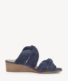 Lucky Brand Lucky Brand Rhilley Knotted Wedges Moroccan Blue Size 6 Suede From Sole Society