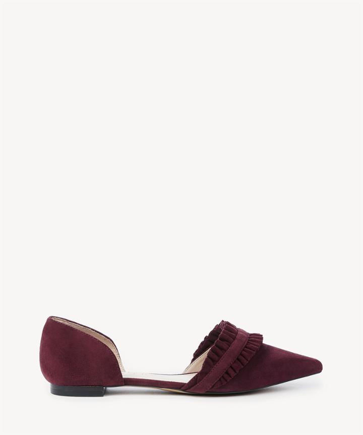 Sole Society Sole Society Rosalind Ruffle Dorsay Flat