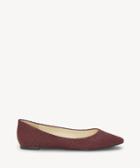 Jessica Simpson Jessica Simpson Women's Zeplin Pointed Toe Flats Wine Time Size 5 Leather From Sole Society