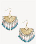 Sole Society Sole Society Beaded Mosaic Statement Earrings