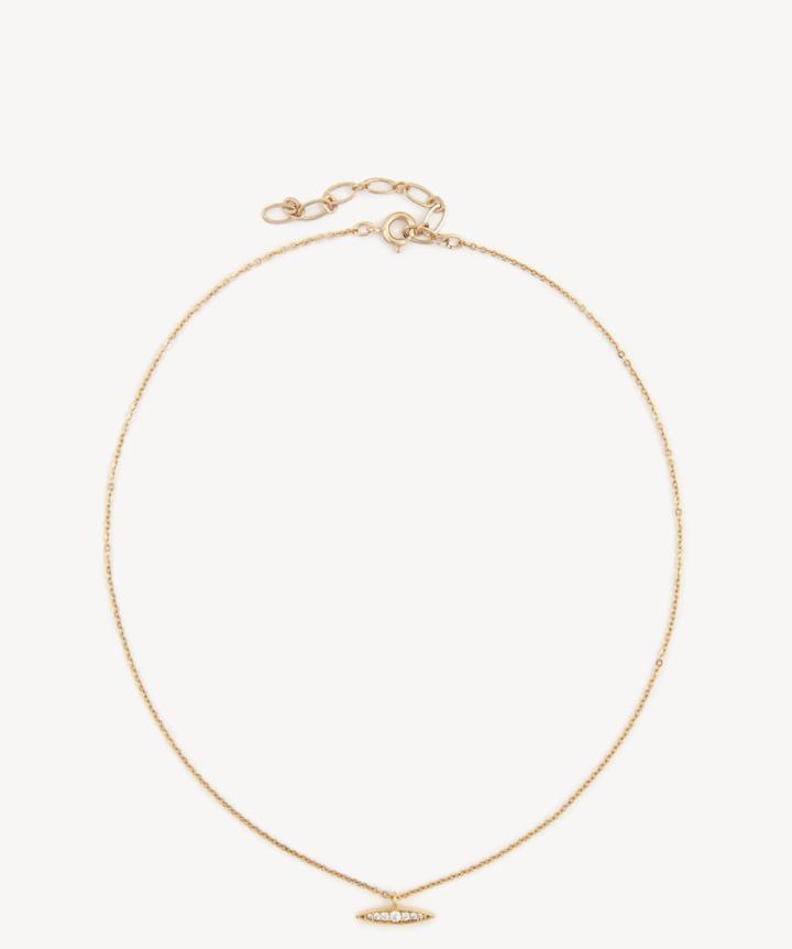 Sole Society Sole Society Cz Pendant Choker Gold One Size Os