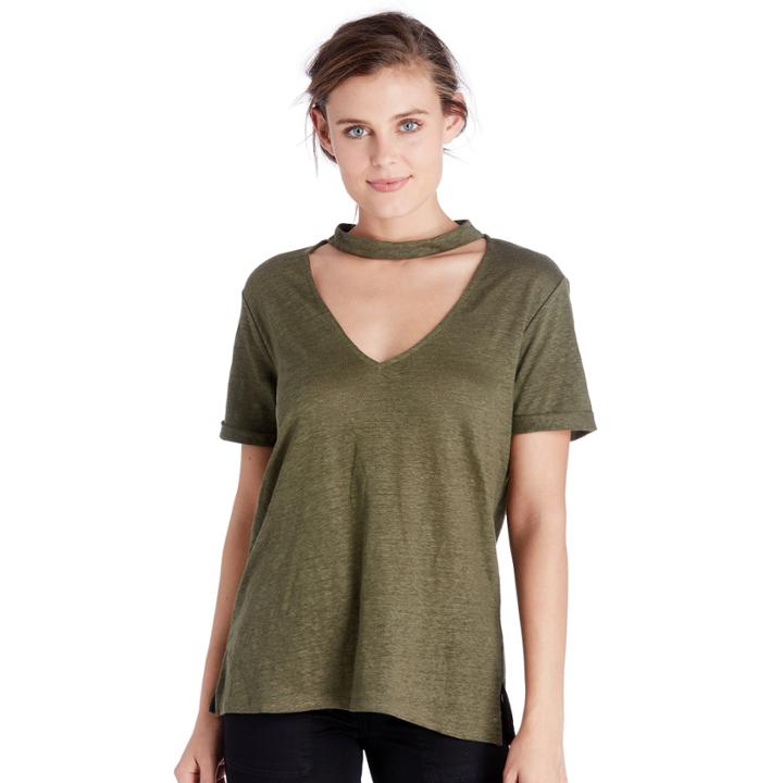 Sanctuary Sanctuary Joanna Choker Tee - Fatigue