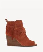 Lucky Brand Lucky Brand Women's Udom Peep Toe Bootie Rye Size 6 Leather Suede From Sole Society
