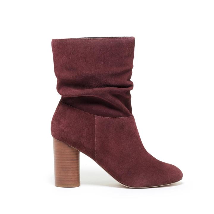 Sole Society Sole Society Belen Slouchy Bootie - Dusty Bordeaux