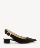 Sole Society Women's Mariol Slingback Pumps Black Size 5 Haircalf From Sole Society