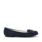 Sole Society Sole Society Pari Suede Moccasin - Navy