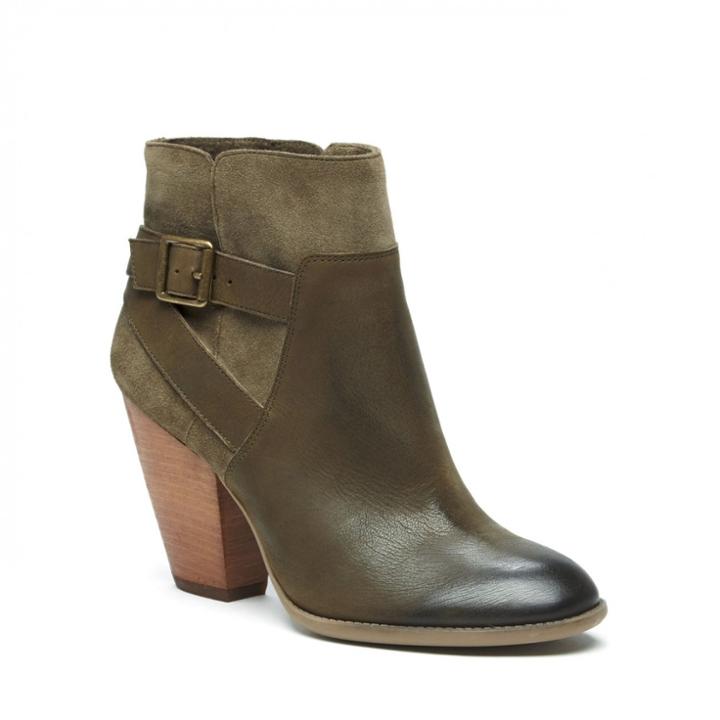 Sole Society Sole Society Hollie Heeled Bootie - Olive Army-6