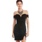 Astr Astr Jade Dress - Black Sparkle-xs