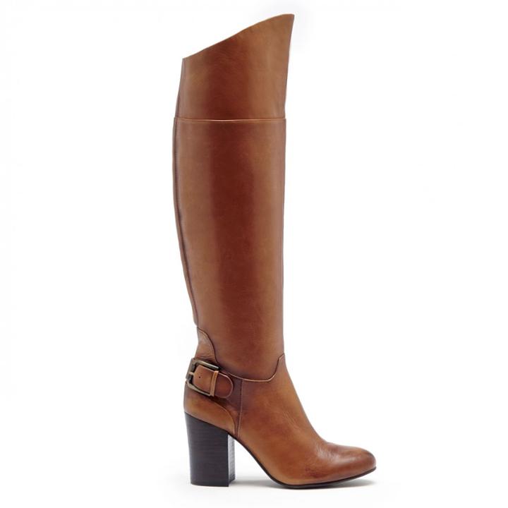 Vince Camuto Vince Camuto Sidney Block Heel Tall Boot - Warm Brown-10