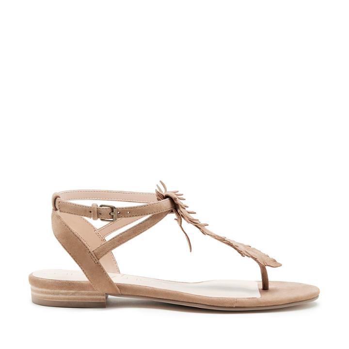 Sole Society Sole Society Mara T Strap Flat Sandal - Caramel-5