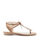 Sole Society Sole Society Mara T Strap Flat Sandal - Caramel-5
