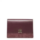 Sole Society Sole Society Margo Exotic Boxy Clutch - Berry-one Size