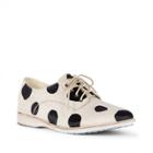 Rollie Rollie Derby Pony Hair Sneaker - Beige Black Spot Pony-6