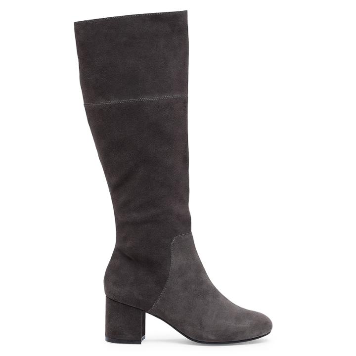 Sole Society Sole Society Kaedee Block Heel Tall Boot - Charcoal